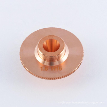 D32 H15 M14mm full copper single layer nozzles for Raytools cutting head